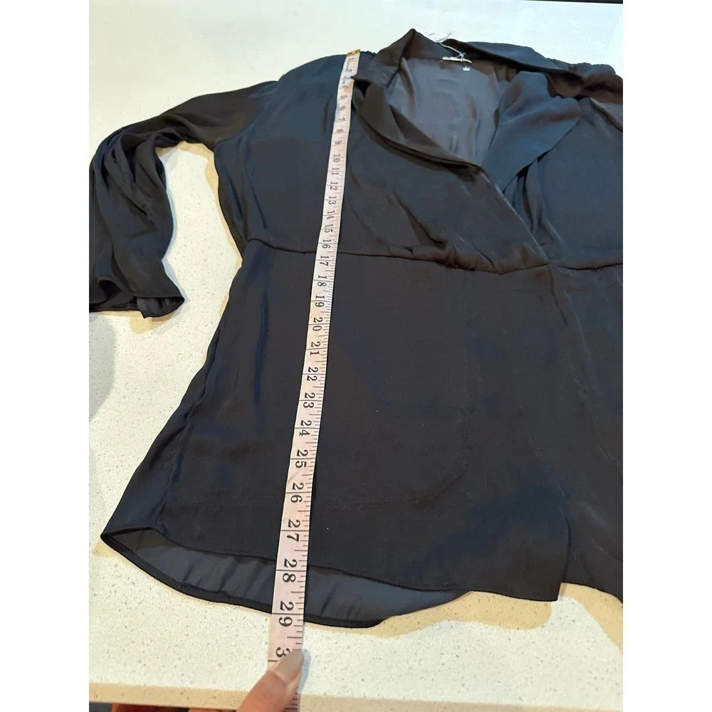 Free People Black Satin Playsuit